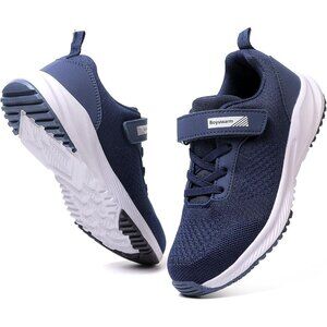 👑Boys Running Athletic Blue Sneakers Sport Breathable Tennis Comfort Shoes